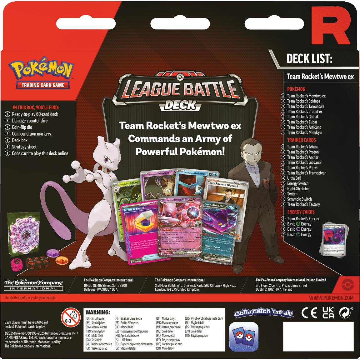 Team Rocket's Mewtwo ex - League Battle Deck (Inglés) - Image 3