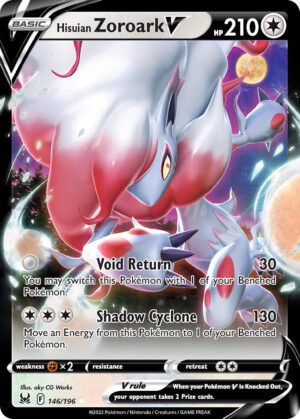 Hisuian Zoroark V - 146/196 - Holo Rare V - Lost Origin
